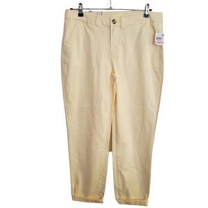 Maison Jules Lou Lou Mid Rise Cuffed Ankle Pants Size 10